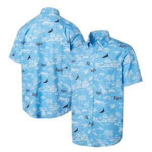 REYN SPOONER Tampa Bay Rays Scenic button-up shirt from, Men’s size medium NEW
